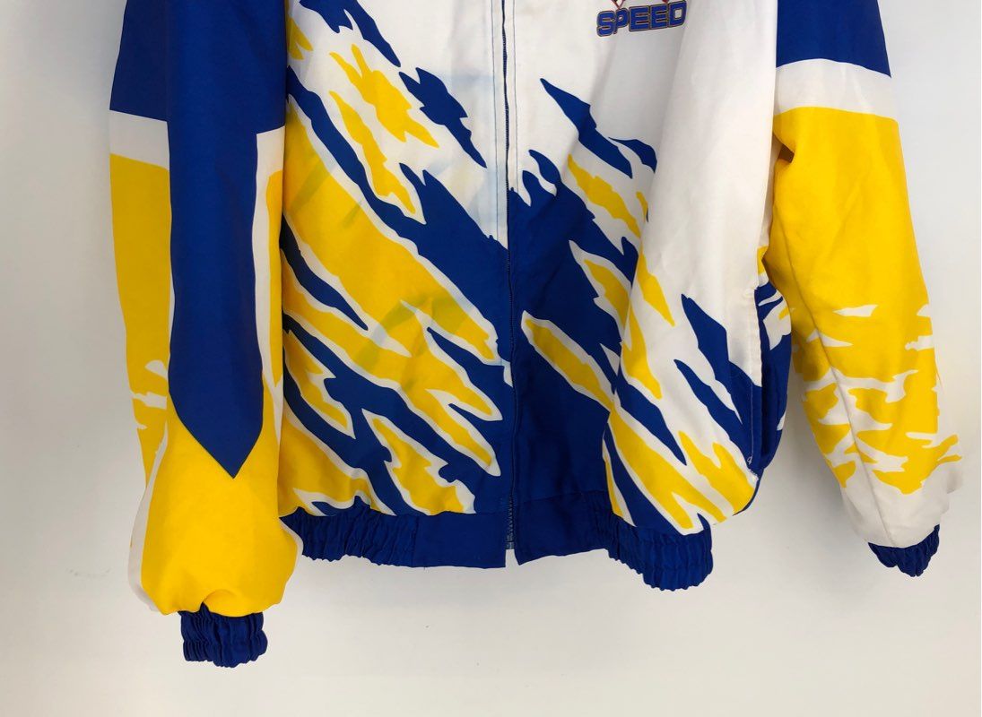 Vintage 90s Hartwell Sports Need For Speed Embroidered Racing Jacket Sz XL