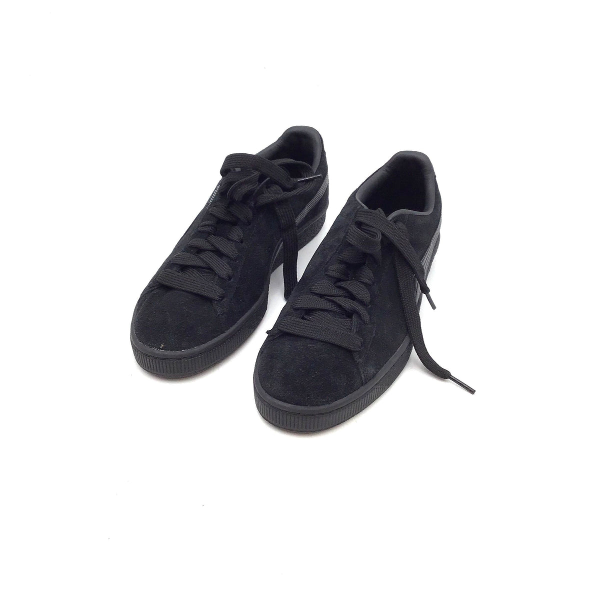 Puma Boys Classic LFS 381516-01 Black Suede Low Top Athletic Shoes - Size 7C