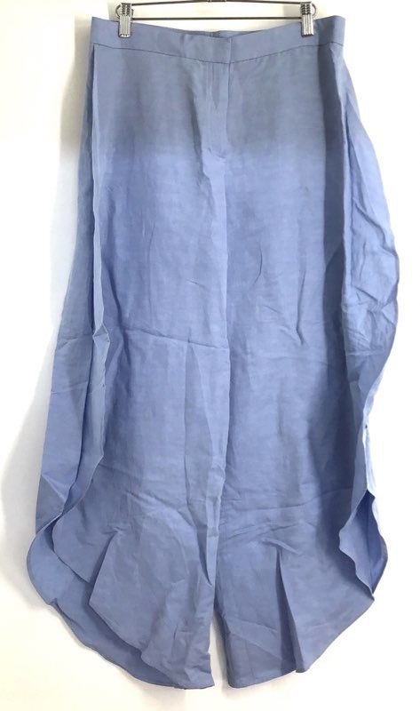 Massimo Dutti Women's Blue Wide Leg Tulip Hem Culotte Pants NWT Sz 6