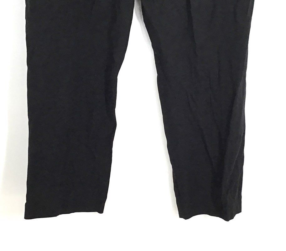 Calvin Klein Women's Black Pleated Straight Leg Rayon Blend Dress Pants Size 12