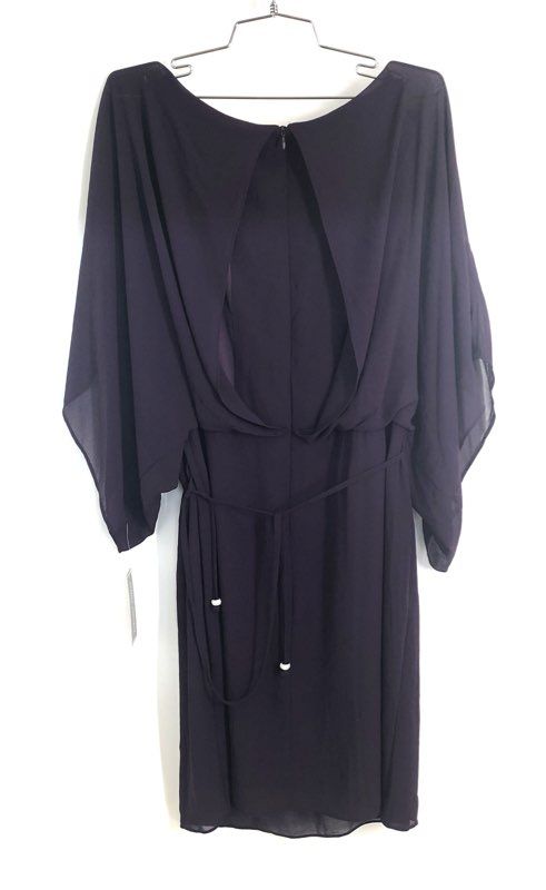 Jessica Howard Women's Purple Chiffon Capelet Sheath Dress NWT Sz 16