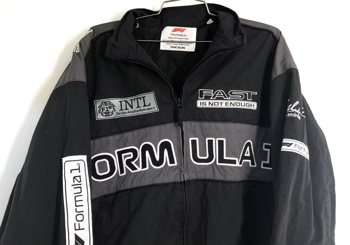 Formula 1 Men's Jacket Black Gray F1 Racing Official Licensed NWT Sz S