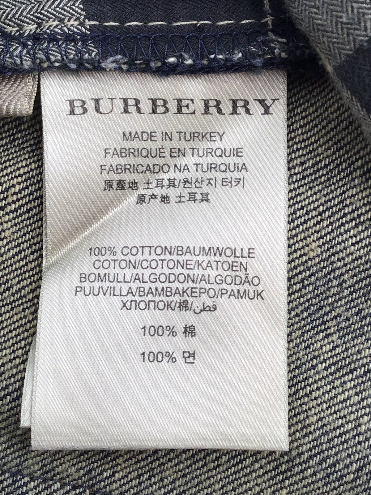 Burberry Brit Denim Straight Jeans - Size 40R W/ COA