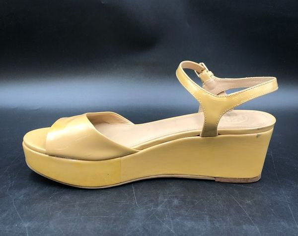 Tory Burch Women's Tan Patent Leather Sandals-Size: 8M (+COA)