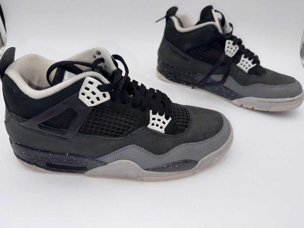 Nike Air Jordan 4 Retro Fear Black Cool Grey 2013 Sneakers COA Size 10.5