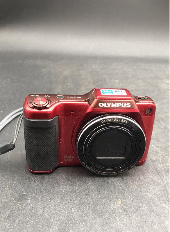Olympus Red Stylus SZ-15 Digital Compact Camera With Charger