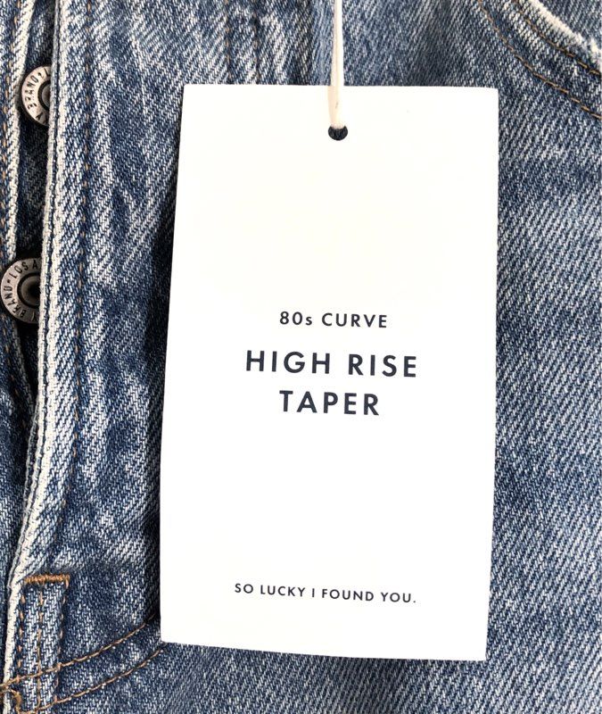 Lucky Brand Women's 80s Curve High Rise Taper Jeans Light Wash NWT Size 2/26