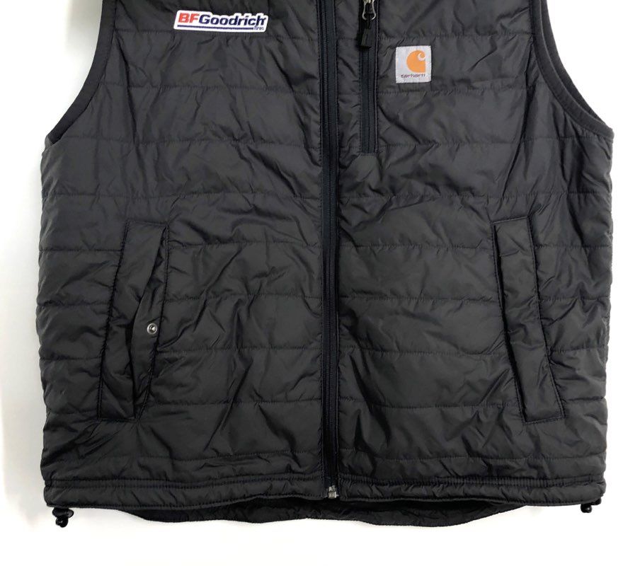 Carhartt Men's Gilliam Vest Dark Gray Rain Defender Quilted Sz L