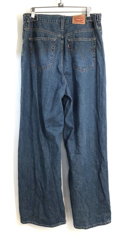 Levi's Men's Blue Cinch Baggy Wide Leg Medium Wash Jeans Size 32