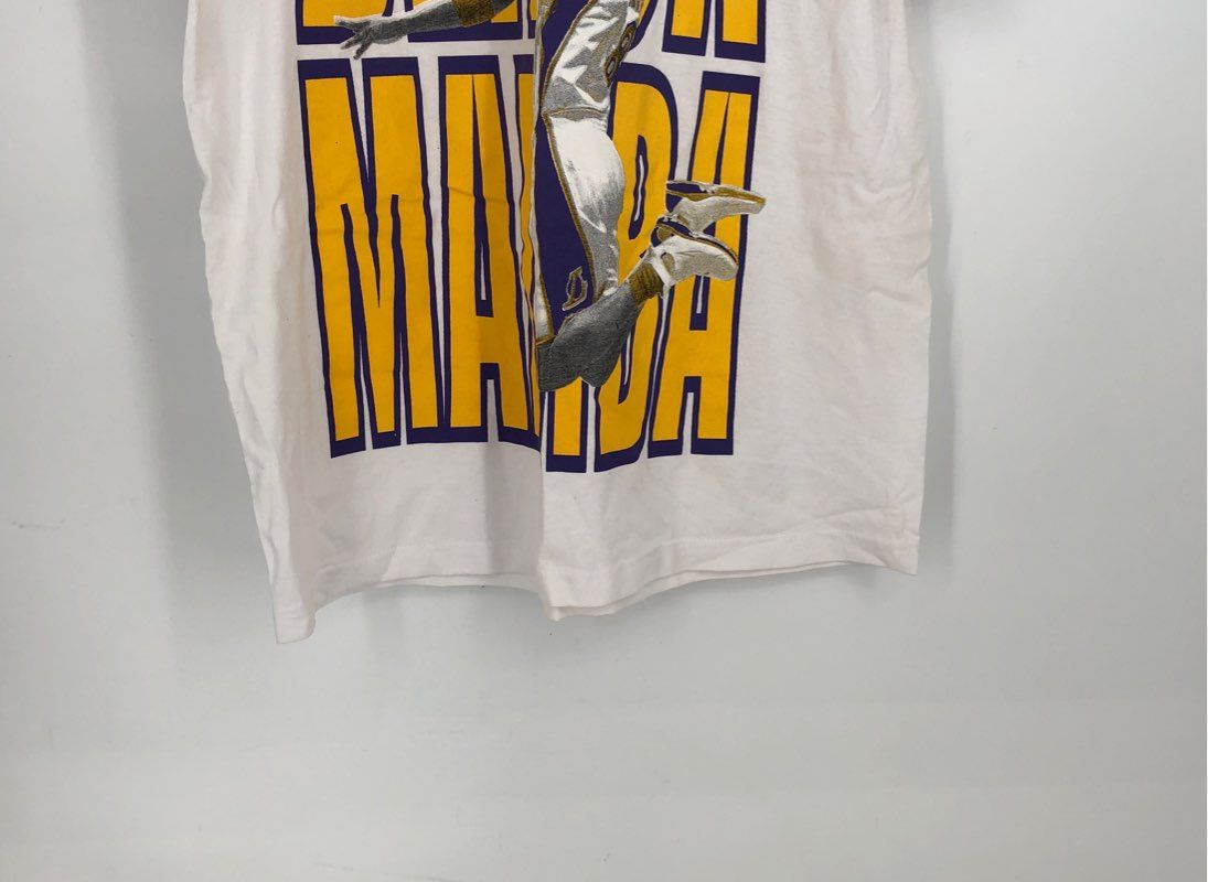 All Time Pro Men&#39;s White Cotton Black Mamba T-Shirt - Size L