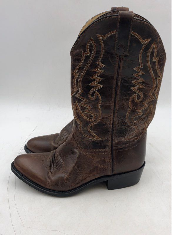 Smoky Mountain Men&#39;s Brown Leather Cowboy Western Boots - Size 9.5