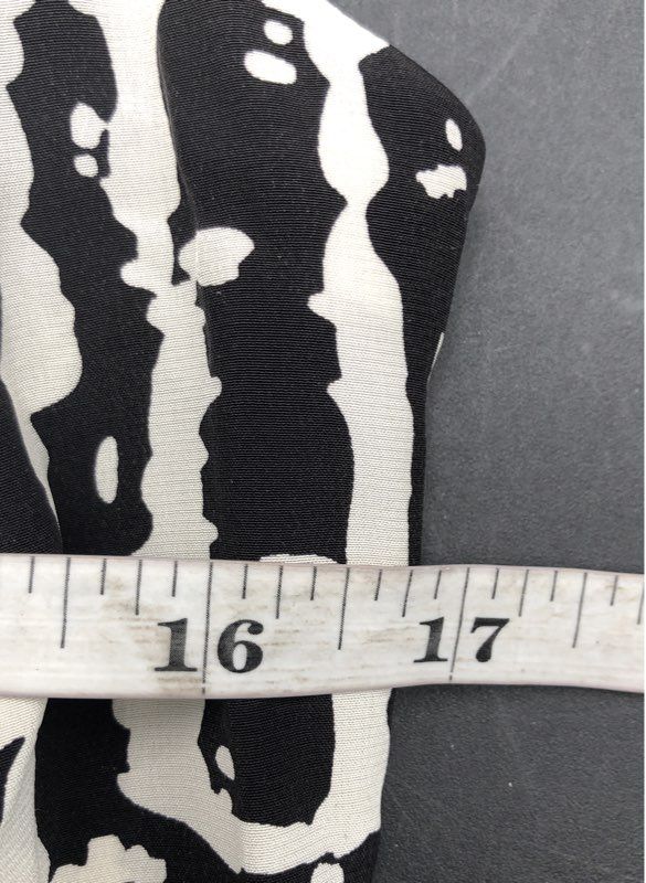 Tory Burch Women's Black White Silk Blouse - Size 8