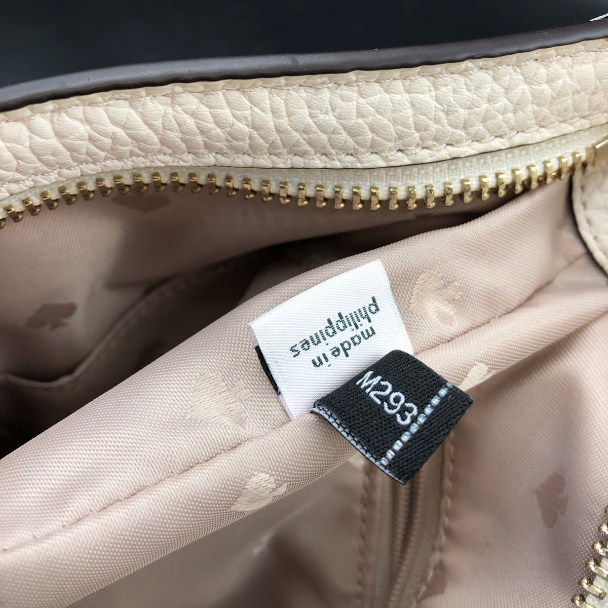 Kate Spade 'Cara' White Pebbled Leather Crossbody Bag w/ Gold-Tone Detail (+COA)