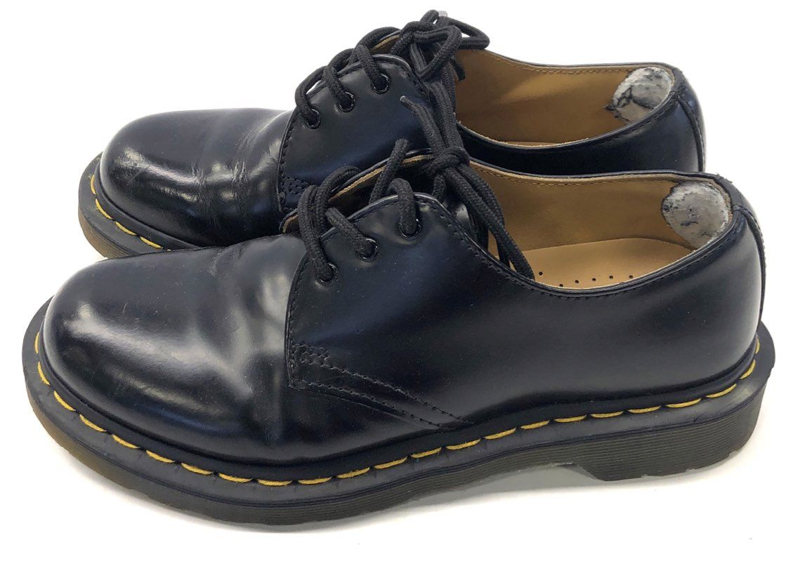 Dr. Martens 1461 Black Smooth Leather 3-Eye Oxford Shoes Women's Size 7