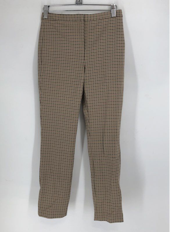 NWT Theory Women's Beige Brown Slim Fit Ankle Pant - Size 00