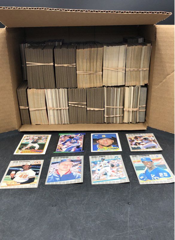 Lot Of Baseball MLB Cards. Medium Box, Unsorted