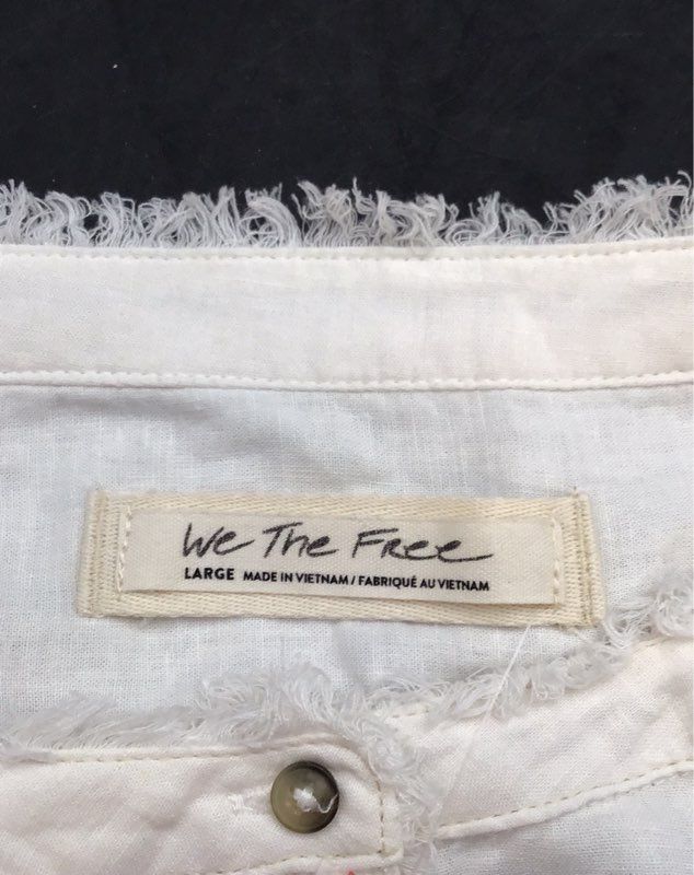 NWT We The Free Women's White Tunic Top - Size L