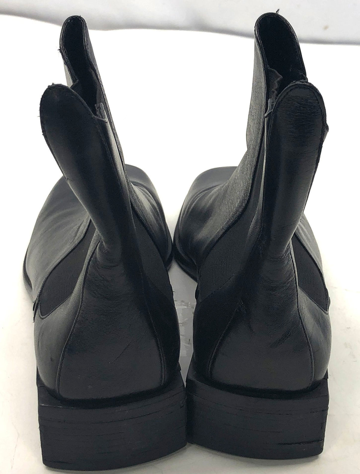 Cole Haan Black Leather Square Toe Chelsea Ankle Boots Women's Size 7.5 B