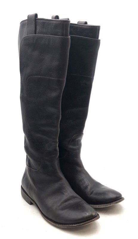 Frye Paige Tall Riding Boots Dark Brown Leather Equestrian Size 8