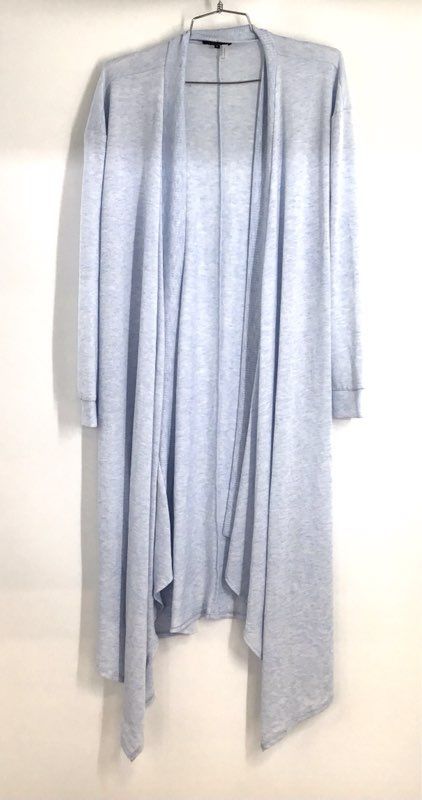 1.STATE Women's Heather Light Blue Open Front Cardigan Duster Lightweight Sz S