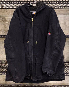 Y2K 2000s Carhartt Men's Black Sherpa Lined Jacket - Size XL