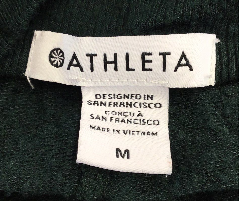 Athleta Women&#39;s Green Cardigan Sweater - Size Medium