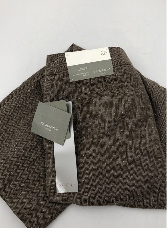 NWT Liz Claiborne Women's Brown Sloane Dress Pants - Size 8P