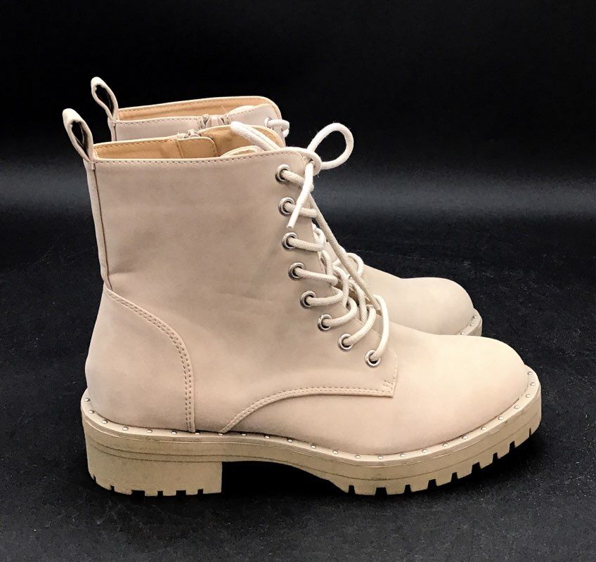 Dolce Vita Women's Opalus White Combat Boots - Size 6.5