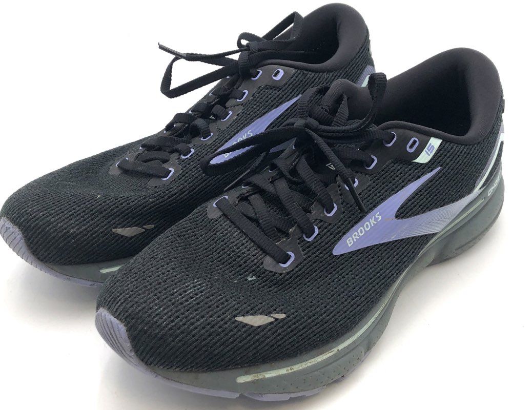 Brooks Ghost 15 Black Purple Women's Running Shoes Size 11