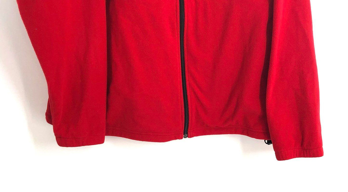 Columbia Men's Ohio State Buckeyes NCAA Full Zip Fleece Jacket Red Black Sz XXL