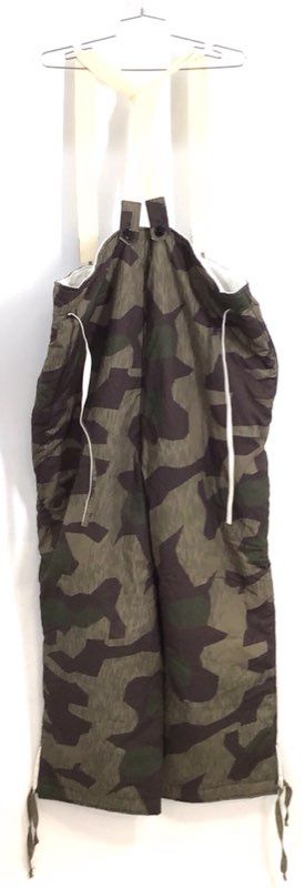 Vintage West German Army Splinter Camo Overpants Suspenders Sz Gr 3