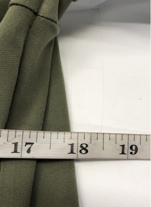 Michael Kors Women's Army Green Gold Zip Front Tunic Blouse Long Sleeve Sz L NWT