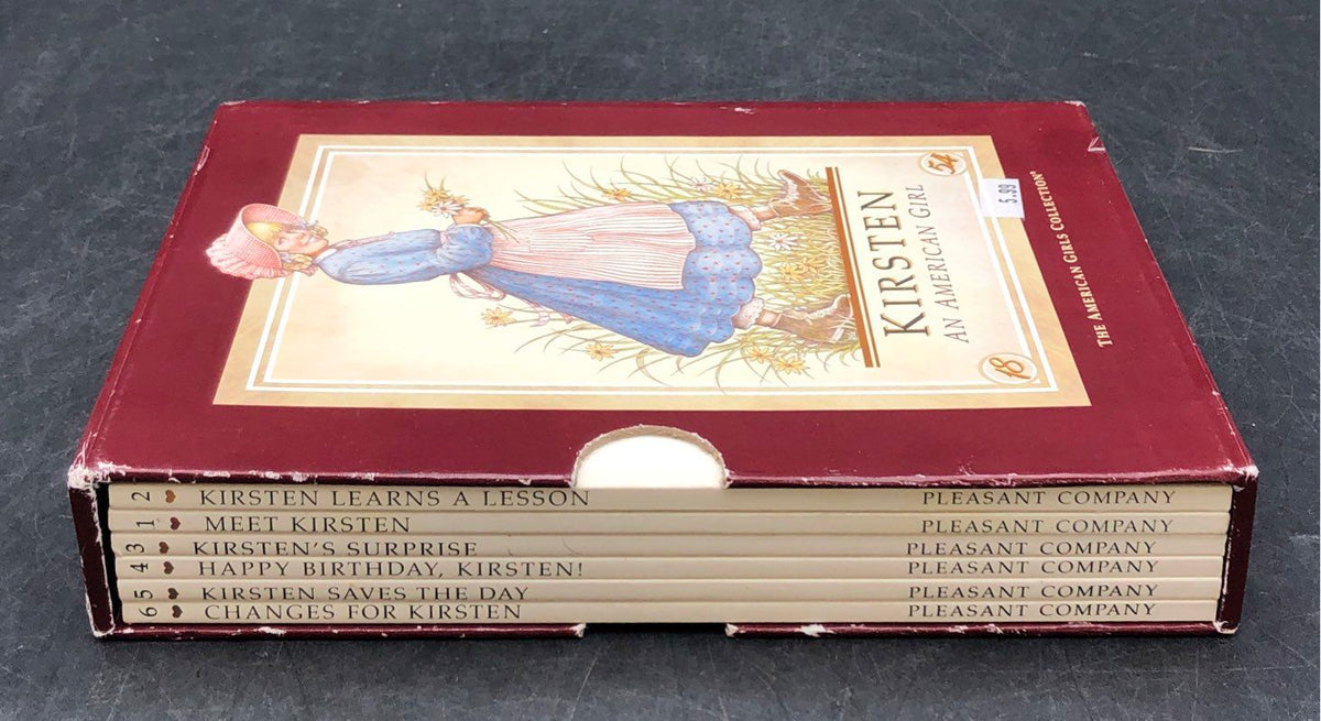 American Girl Book Lot Kirsten Pleasant Company Box Set Chrissa 9 Books Total