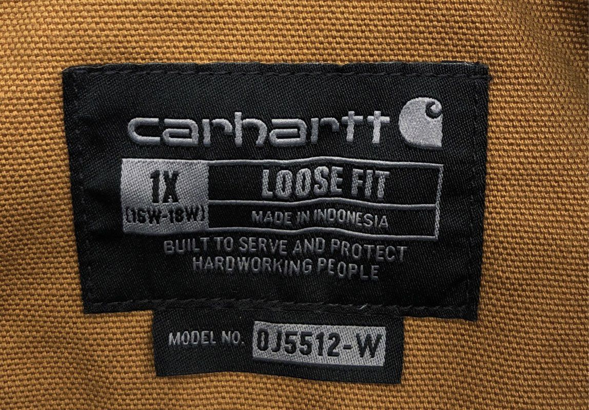 Carhartt Women's Brown Rugged Flex Hamilton Hooded Canvas Jacket Sz 1X OJ5512-W