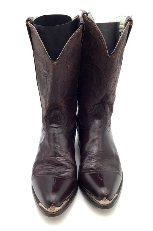 Vintage 90s Durango DB655 Brown Leather Western Cowboy Boots Size 12EE