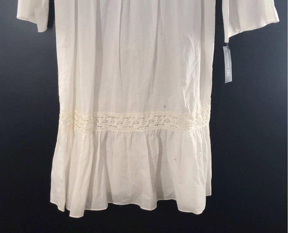 INC International Concepts Women's White Lace East Hampton Dress Sz 12 NWT