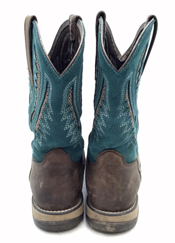 Ariat Women&#39;s VentTEK 10031665 Blue Leather Cowgirl Western Boots - Size 8.5B