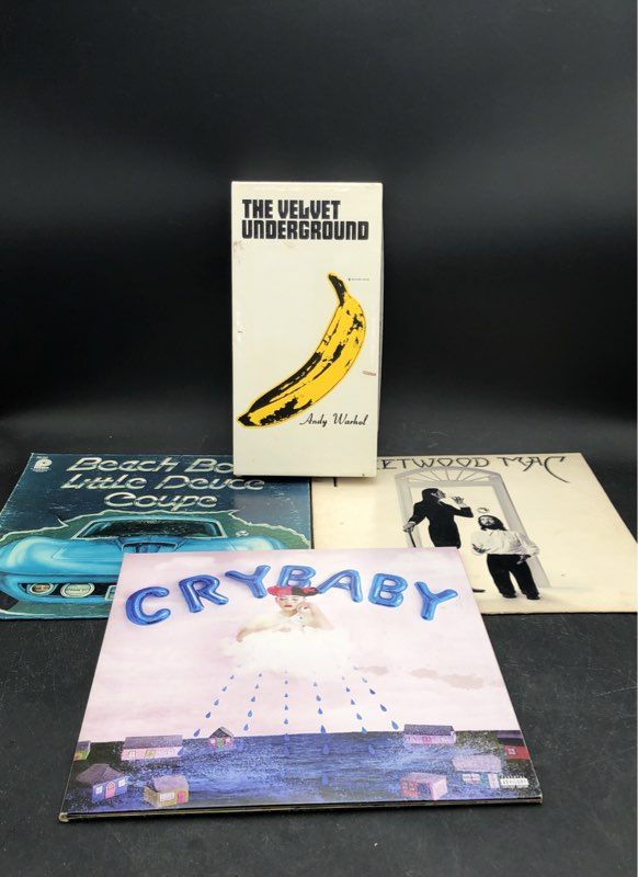 Fleetwood Mac Crybaby The Velvet Underground & More Vinyl Records Lot Of 4