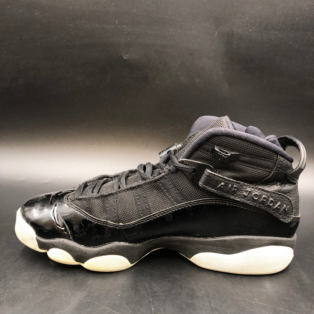 Nike Air Jordan 6 Ring Boy's 'Black & White' Sneakers-Size: 7Y (+COA)
