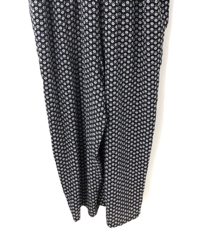 Max Studio London Women's Black Floral Jumpsuit Smocked Waist Ruffle Sz 2X NWT