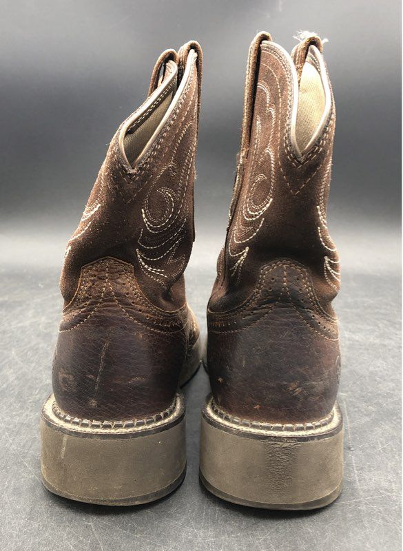 Ariat Fatbaby Heritage Dapper Distressed Brown Western Boots Women's Size 8.5 B