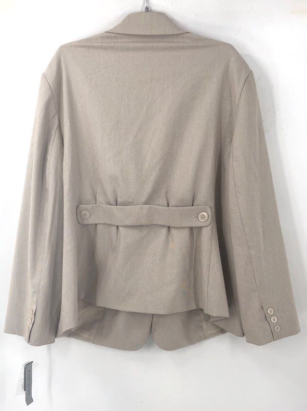 Vintage Y2K John Meyer Women's Tan Pant Suit Set Epaulet Blazer NWT Sz 24W