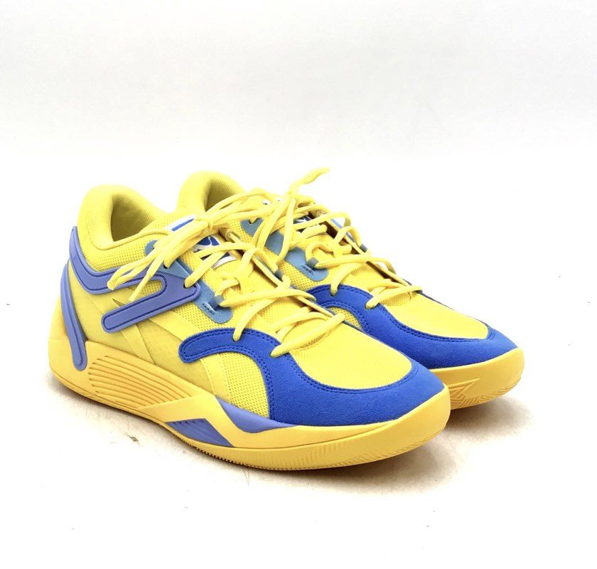 Puma Men&#39;s TRC Yellow Blaze Court Low Vibrant Running Athletic Shoes - Size 10