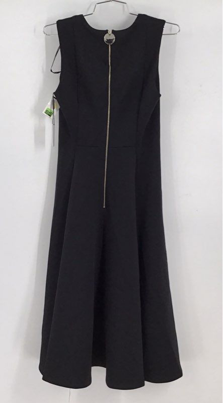 NWT Calvin Klein Women&#39;s Black Sleeveless Fit &amp; Flare Dress - Size 4