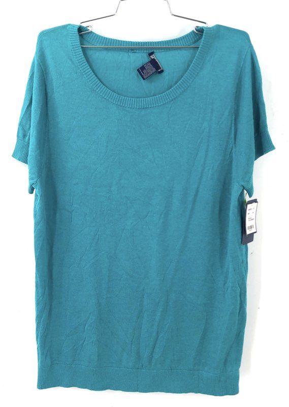 NWT Doncaster Collection Women's Teal Pullover Sweater - Size 2W