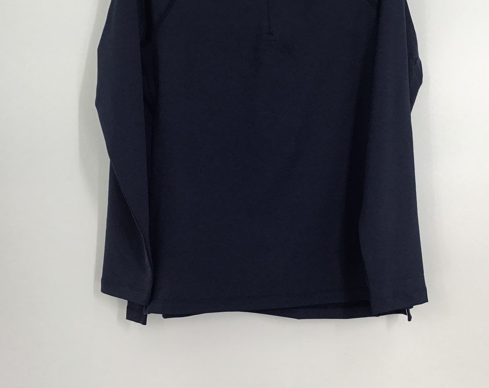 Peter Millar Men&#39;s Navy Blue Long Sleeve 1/4 Zip Golf Pullover Jacket - Size L