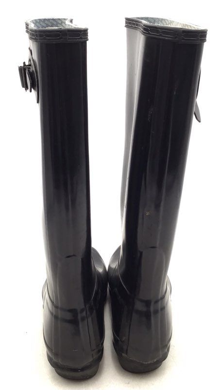 Hunter Women&#39;s Original Gloss W23616 Black Rain Boots - Size 7