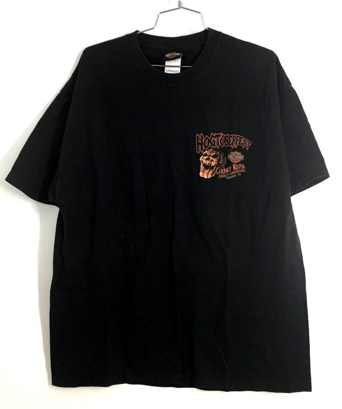 Vintage 2008 Harley-Davidson Hogtoberfest Chunky River T-Shirt Sz XL