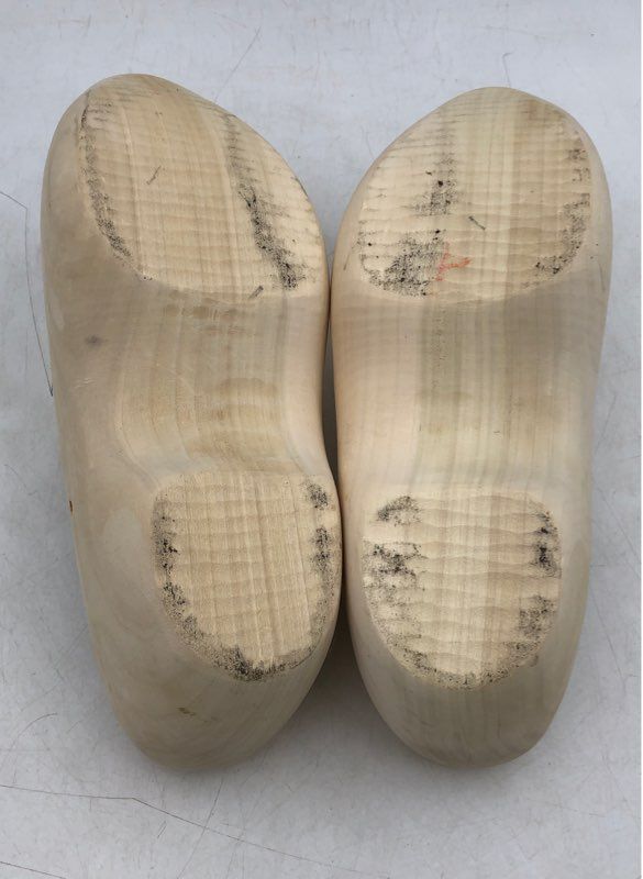 Women&#39;s Tan Wooden Hand-Crafted Clog Shoes - Size 39