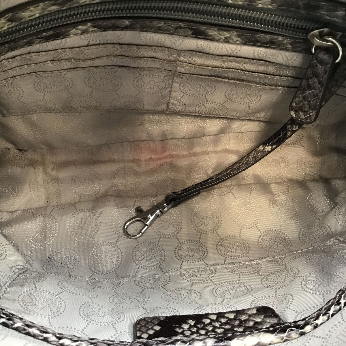 Michael Kors Multicolor Leather 'Python' Crossbody Bag (+COA)